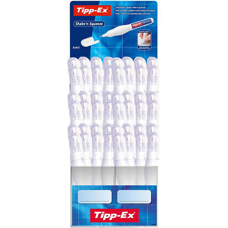 COUNTER DISPLAY TIPP-EX SHAKE'N SQUEEZE x60